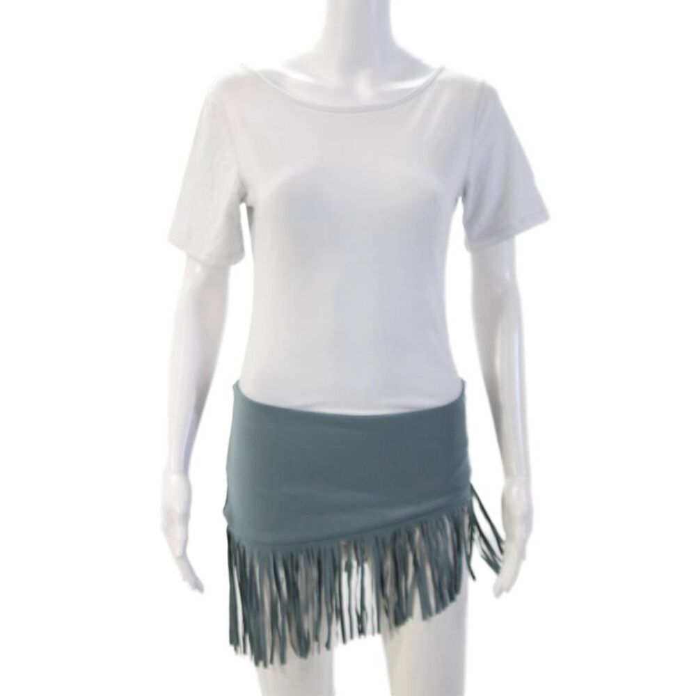 marysia Womens Mini Skirt Blue 74% Polyamide 26% Elastane Size L